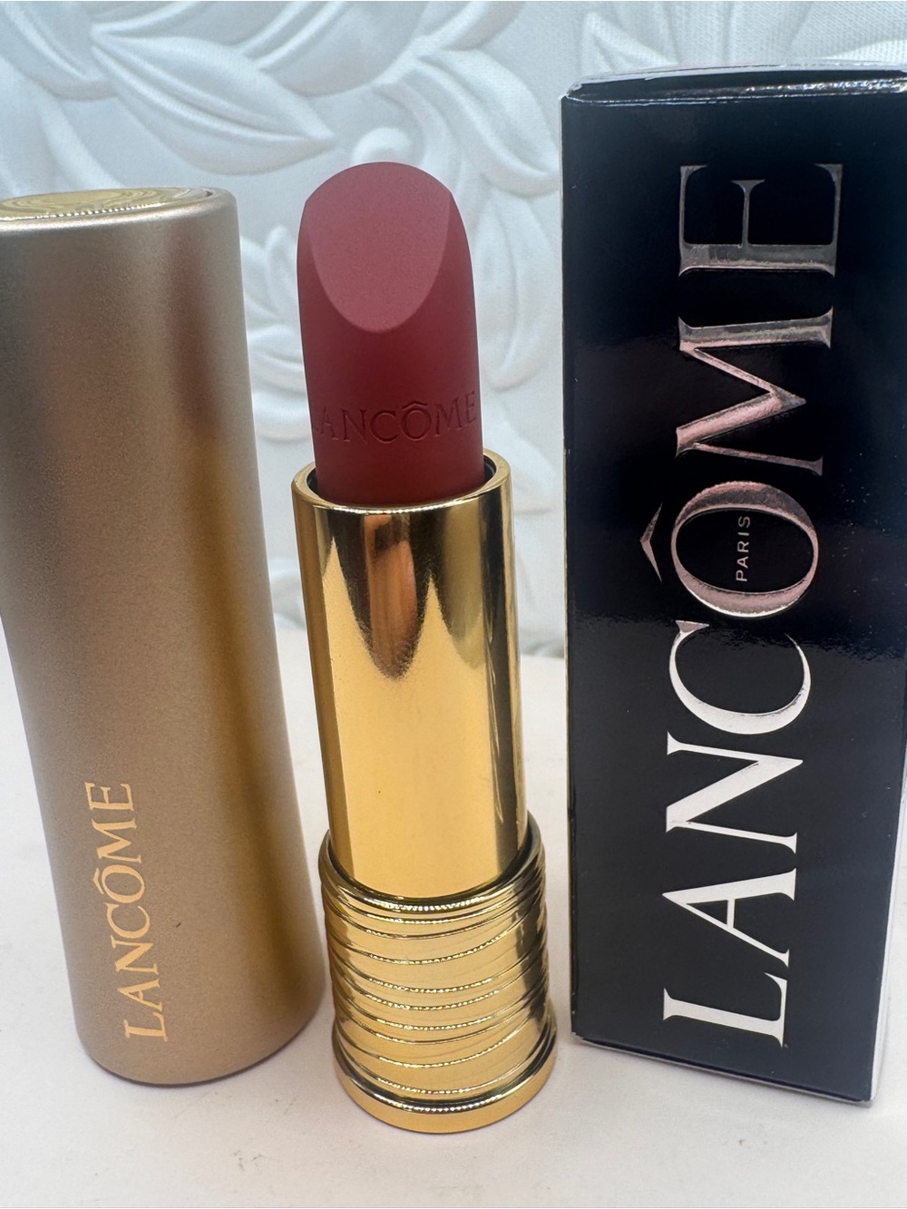 Lancôme l’absolu rouge intimatte soft matte lipstick’888 French idol’